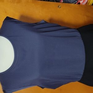 LOFT Navy Blue Sleeveless Dress